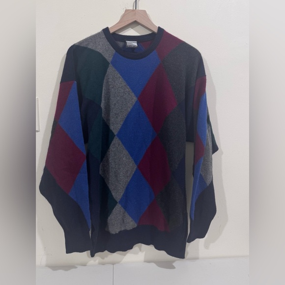 Nordstrom Other - Nordstrom Men's Argyle Crewneck Sweater - Blue, Red, Gray